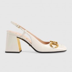 GUCCI Women's mid-heel slingback with Horsebit #style 643892 