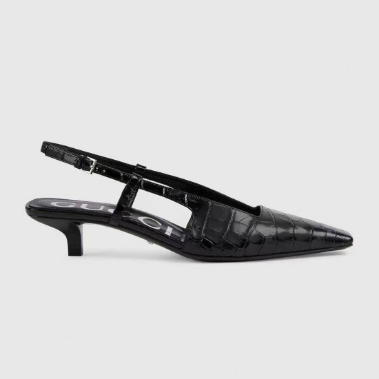 GUCCI Women's crocodile print pump #style679360