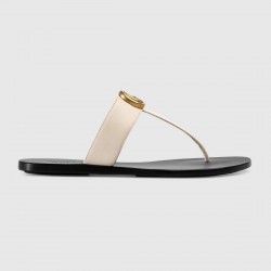 GUCCI Leather thong sandal with Double G#style 497444-2