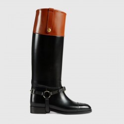 GUCCI Knee-high boot with harness #style ‎674670