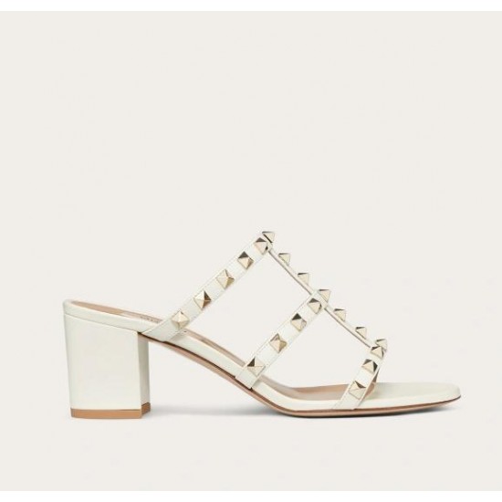 VALENTINO  MULES ROCKSTUD EN VEAU. TALON : 60 MM # style 1W2S0C47VODI16