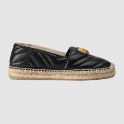 GUCCI  GG Leather espadrille with Double G # style 551890