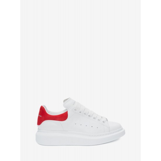 Alexander Mcqueen Women's Oversized Sneaker in Lust Red #  style 553770WHGP79676