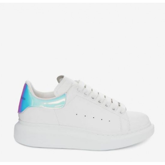 Alexander Mcqueen Women's Oversized Sneaker in White/shock Pink #  style 561726WHVI59375