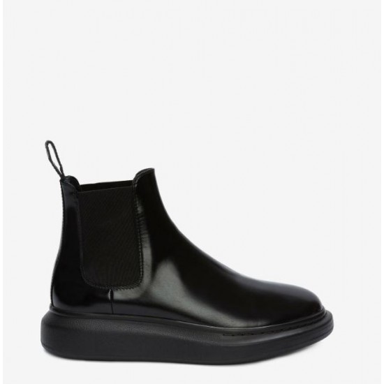 Alexander Mcqueen Women's Hybrid Chelsea Boot in Black #  style 586398WHX521000