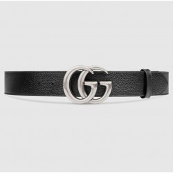 GUCCI Leather belt with Double G buckle # style  ‎‎406831-8