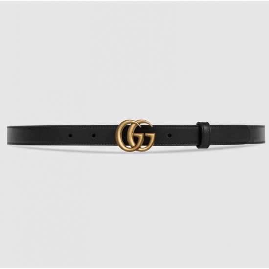 GUCCI Leather belt with Double G buckle  # style  409417-2