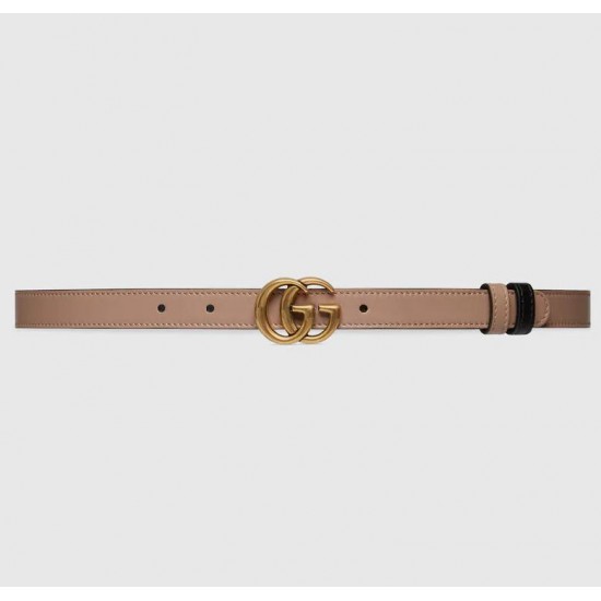 GUCCI GG Marmont reversible thin belt  # style 659418-1