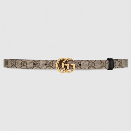 GUCCI GG Marmont reversible thin belt  # style 659418-2