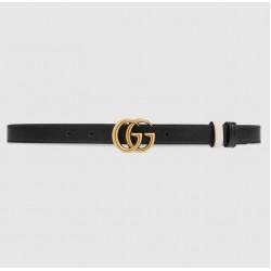 GUCCI GG Marmont reversible thin belt  # style 659418-3