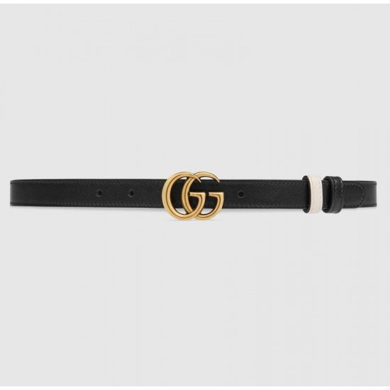 GUCCI GG Marmont reversible thin belt  # style 659418-3