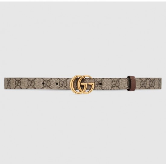 GUCCI GG Marmont reversible thin belt # style 659418-5