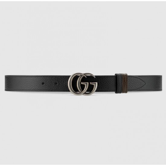 GUCCI GG Marmont reversible thin belt # style 643847-1