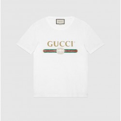 GUCCI Oversize washed T-shirt with Gucci logo #style 440103-1