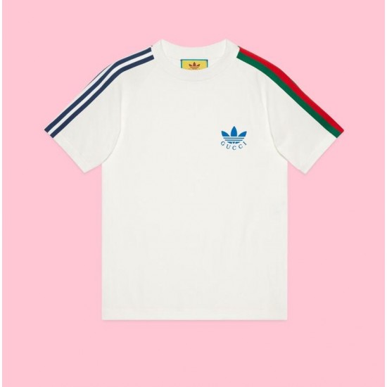 GUCCI adidas x Gucci Trefoil print T-shirt #style 692114