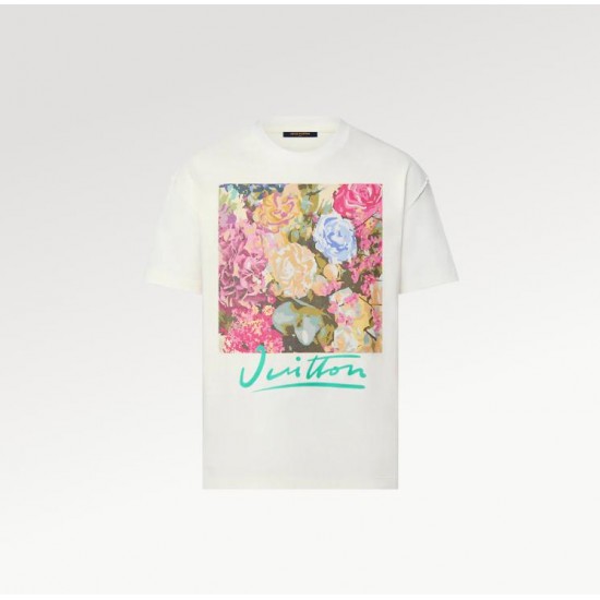 LOUIS VUITTON LV FLOWER TAPESTRY PRINT T-SHIRT #style 1AAGWM