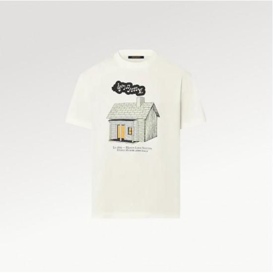 LOUIS VUITTON LV HOUSE PRINTED T-SHIRT #style 1AARP6