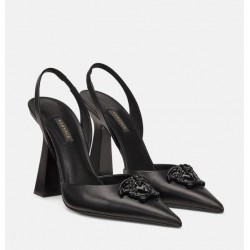 Versace LA MEDUSA SLING-BACK PUMPS #  style 1001207-DVT2P_1B090