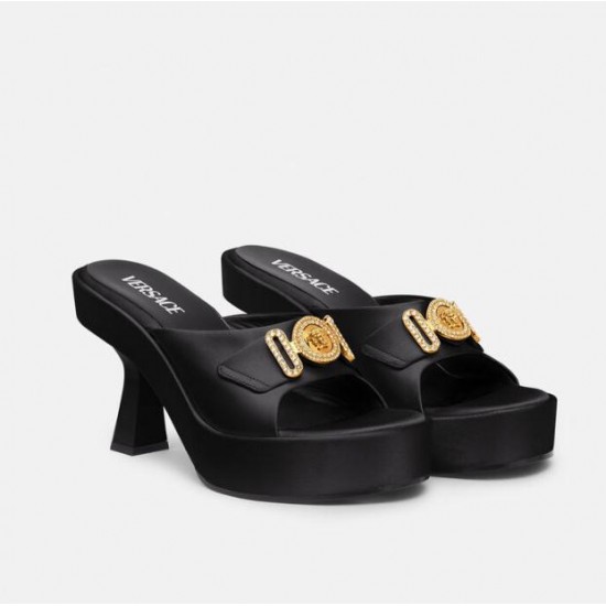 Versace MEDUSA BIGGIE CRYSTAL MULES #  1004323-1A04185_1B00V