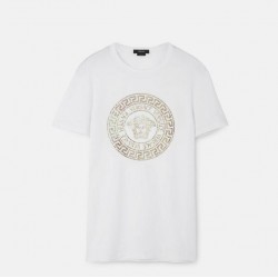 VERSACE MEDUSA CRYSTAL T-SHIRT #style 1001619-1A01263_1W000