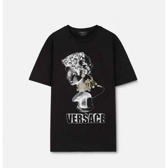 VERSACE LOGO GRAPHIC T-SHIRT #style 1008485-1A06067_1B000