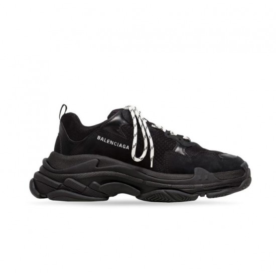 Balenciaga MEN'S TRIPLE S TRAINERS IN BLACK #  style 534217W2CA11000