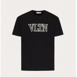 VALENTINO VLTN EMBROIDERED COTTON T-SHIRT #style VMG10V8RB_0NO