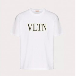 VALENTINO VLTN EMBROIDERED COTTON T-SHIRT #style 1V3MG10V8RB_0BO