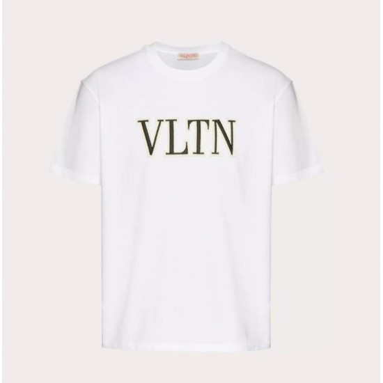 VALENTINO VLTN EMBROIDERED COTTON T-SHIRT #style 1V3MG10V8RB_0BO