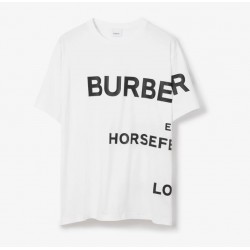 BURBERRY Horseferry Print Cotton T-shirt #style 80406911