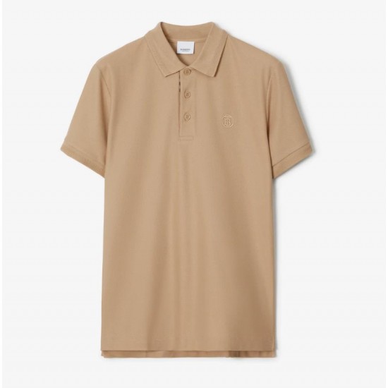 BURBERRY Monogram Motif Cotton Piqué Polo Shirt #style  80570881