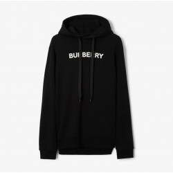 BURBERRY Logo Print Cotton Hoodie #style  80553181