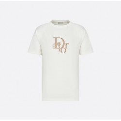 DIOR Relaxed-Fit DIOR BY ERL T-Shirt  #style  313J647A0817_C081