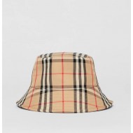 BURBERRY  Vintage Check Technical Cotton Bucket Hat  # style  80269271